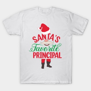 Santa's Favorite Principal T-Shirt